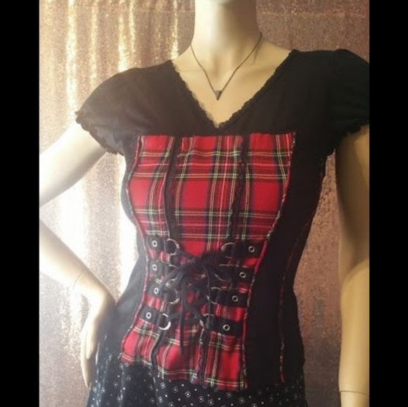 Sold! Sold! CORSET style V-neck Top - Picture 6 of 6